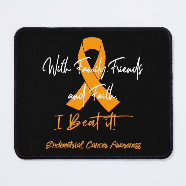 Item preview, Endometrial Cancer Warrior - With Family, Friends, and Faith - I BEAT IT! designed and sold by Robbsyn.