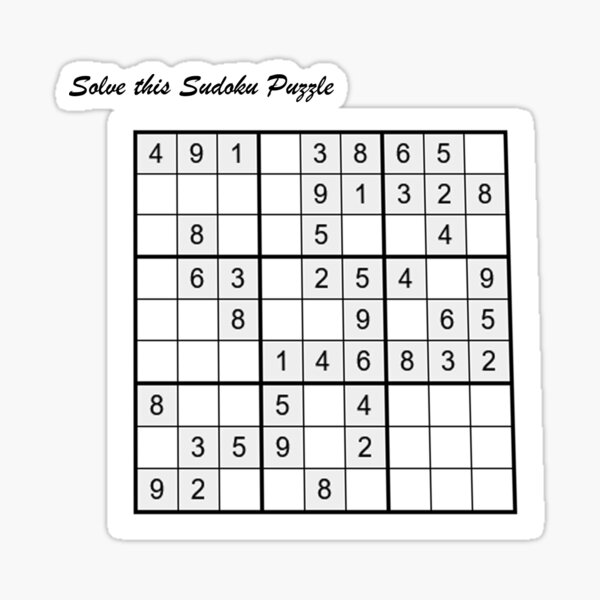 sudoku stickers for sale redbubble