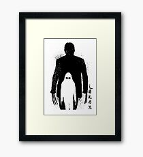 Japan style super hero Laura girl Framed Print
