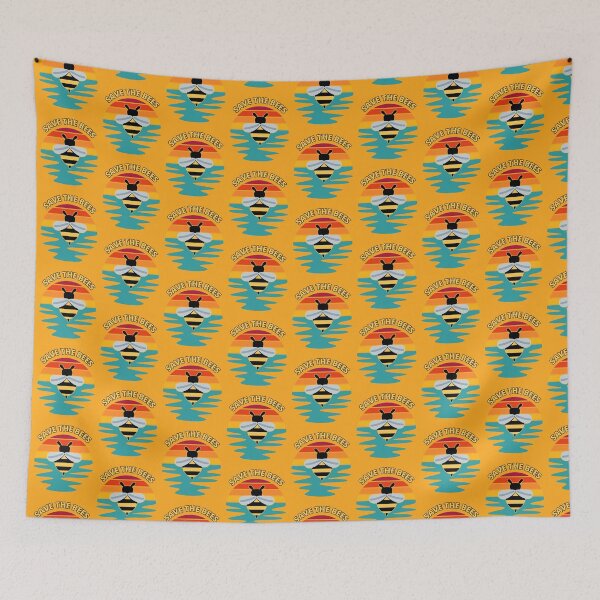 Item preview, Save the Bees Summer Environment Honey Bee Bumblebee designed and sold by Draculaura2009.