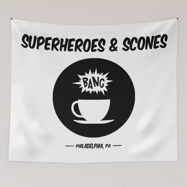 Item preview, Superheroes and Scones designed and sold by jenngruenke.