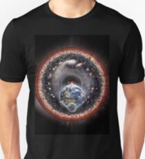 Earth Moon and the Universe (embossed) Unisex T-Shirt