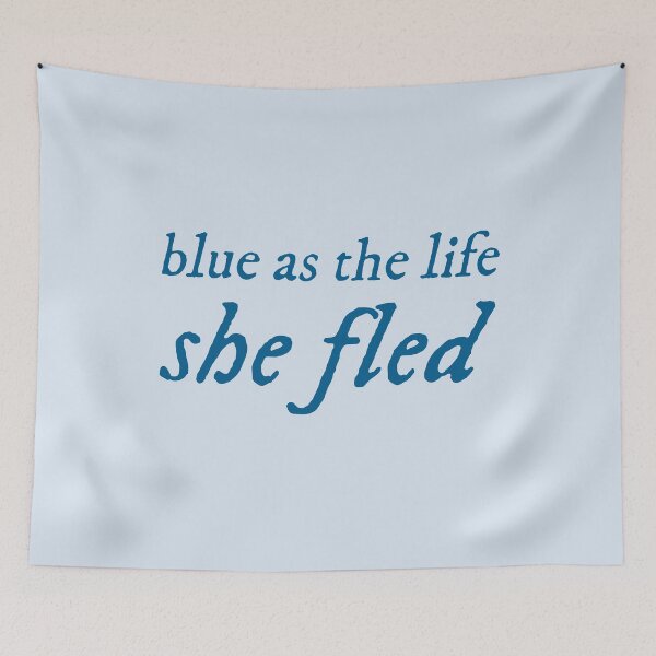 Item preview, blue as the life she fled - Carolina quote designed and sold by maitenac.