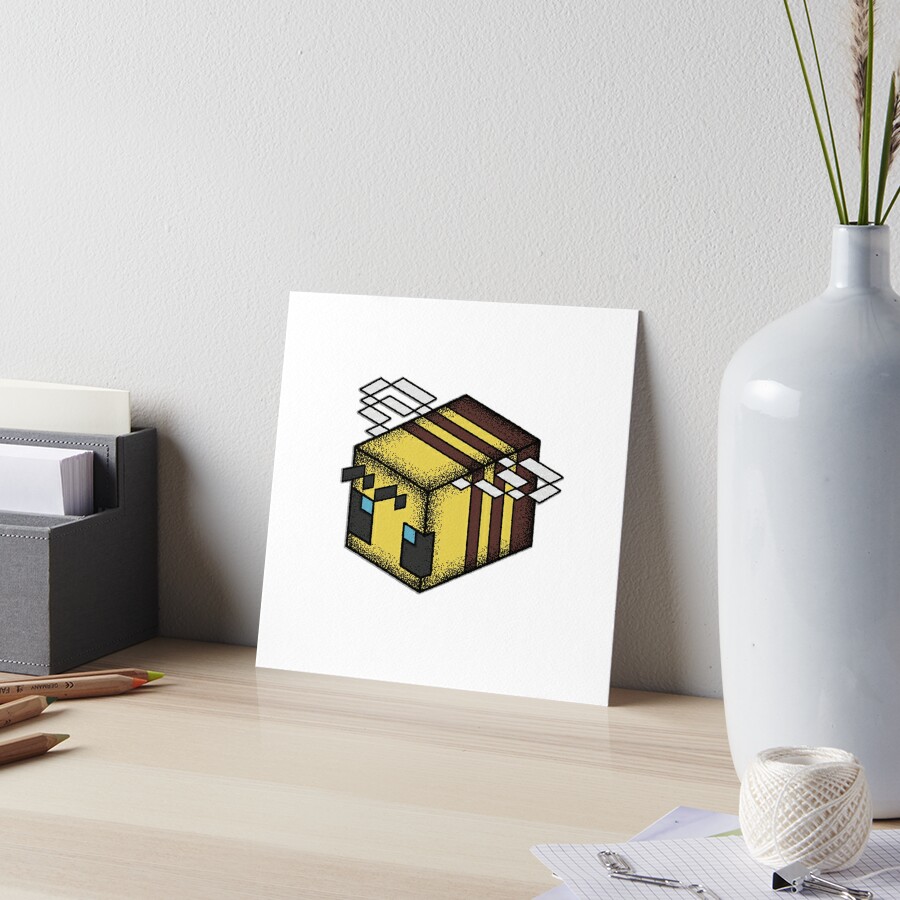 Minecraft Bee Art Board Print for Sale by PGUniverse