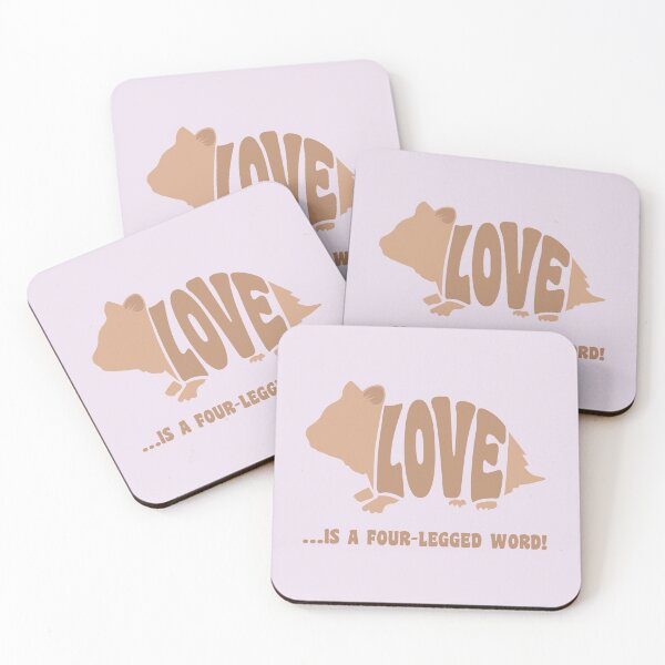 Item preview, Love is a four-legged word! - hamster designed and sold by RatArt Designs.