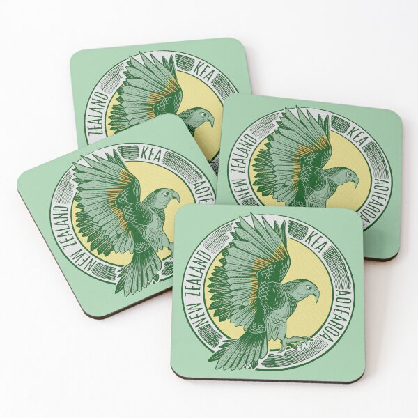 Item preview, Kea NZ Bird WOOD CUT STYLE designed and sold by piedaydesigns.