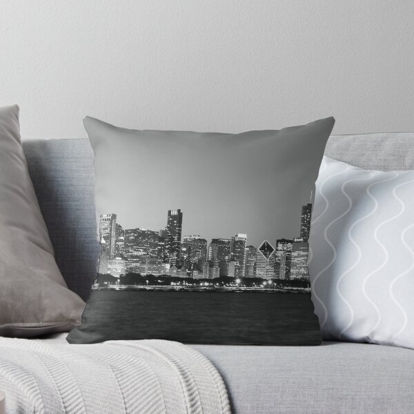 Item preview, Chicago skyline black and white designed and sold by mvpaskvan.