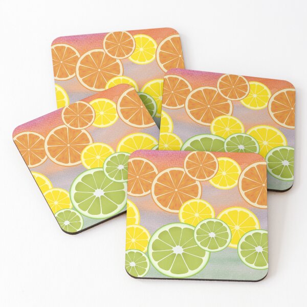Item preview, Orange Lemon Lime Citrus Fruit Ombre  designed and sold by ArtMeetsPizza.