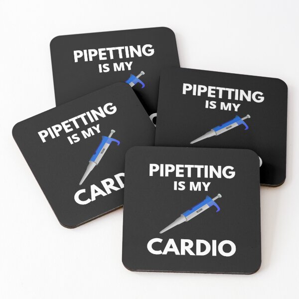 Item preview, Pipetting Is My Cardio - Microbiology, Molecular Biology, Neuroscience, Chemistry Humor, Science Humor designed and sold by jadedscientist.