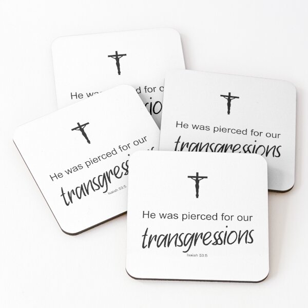 Item preview, He was pierced for our transgressions - Isaiah 53:5 designed and sold by aheartforgod.