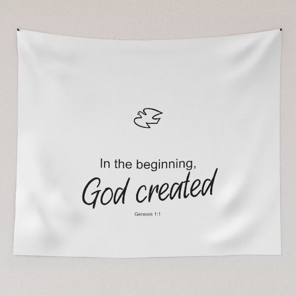 Item preview, In the beginning, God created - Genesis 1:1 designed and sold by aheartforgod.