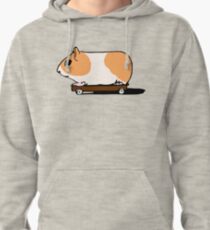 Guinea Pig on Skate Pullover Hoodie