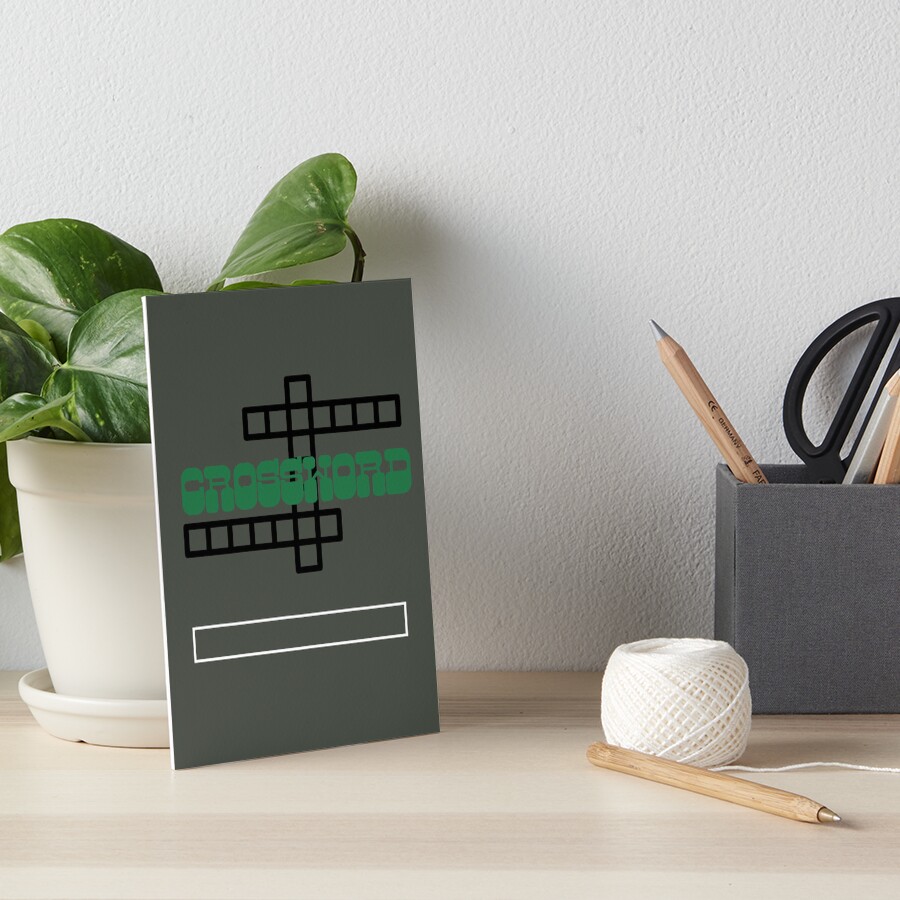 "Crossword puzzle " Art Board Print for Sale by JMstudiodesigns Redbubble