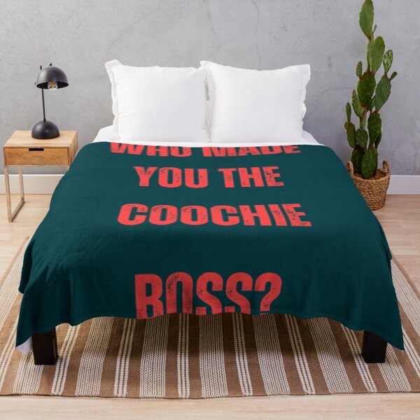 Item preview, Who Made You The Coochie Boss Coral Print   designed and sold by KaithyMaestas.