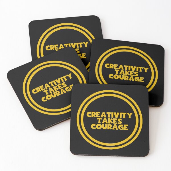 Item preview, Creativity Takes Courage - Henri Matisse Quotes designed and sold by JourneyCreative.