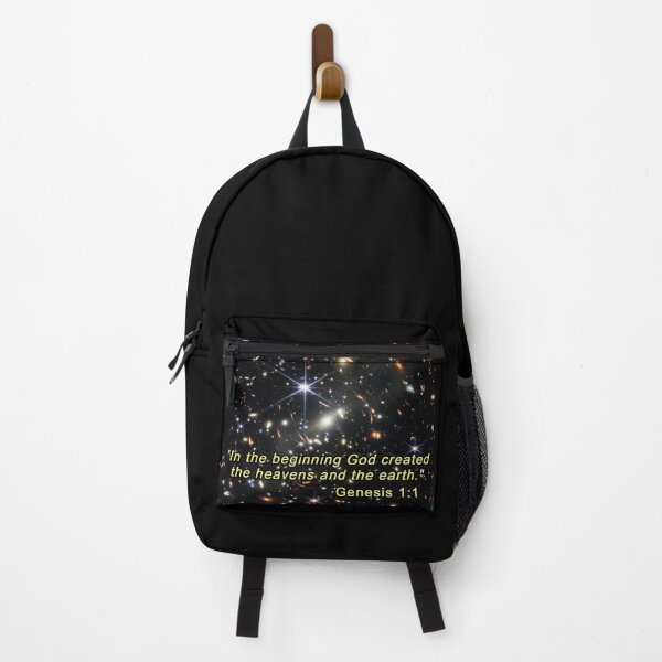 Item preview, JWST - Deepest Infrared Image - Bible Verse - Genesis 1:1 designed and sold by DEL-Productions.