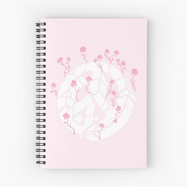 Item preview, Overgrown Ruined Peace Symbol White and Pink designed and sold by everything4eva.