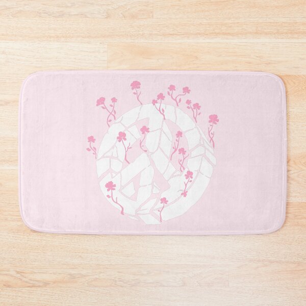 Item preview, Overgrown Ruined Peace Symbol White and Pink designed and sold by everything4eva.