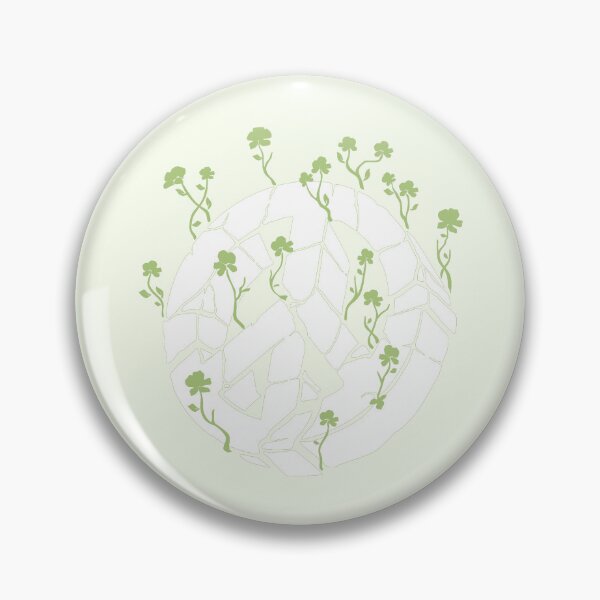 Item preview, Overgrown Ruined Peace Symbol White and Green designed and sold by everything4eva.