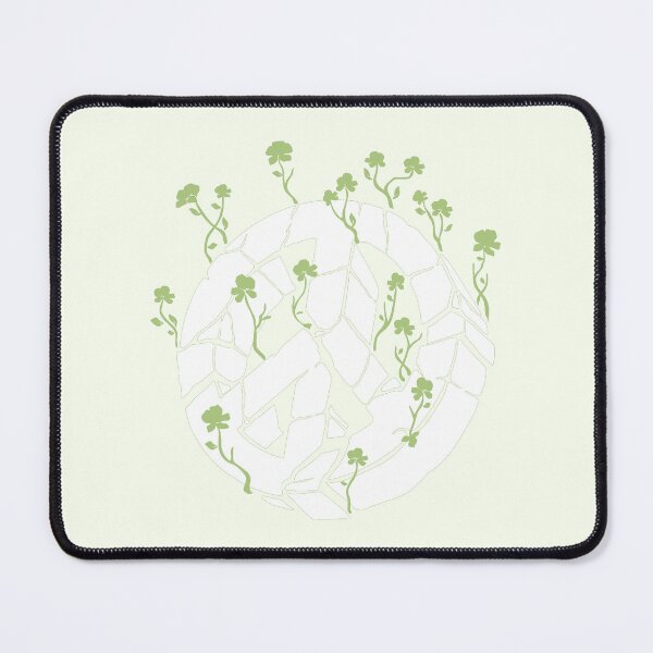 Item preview, Overgrown Ruined Peace Symbol White and Green designed and sold by everything4eva.