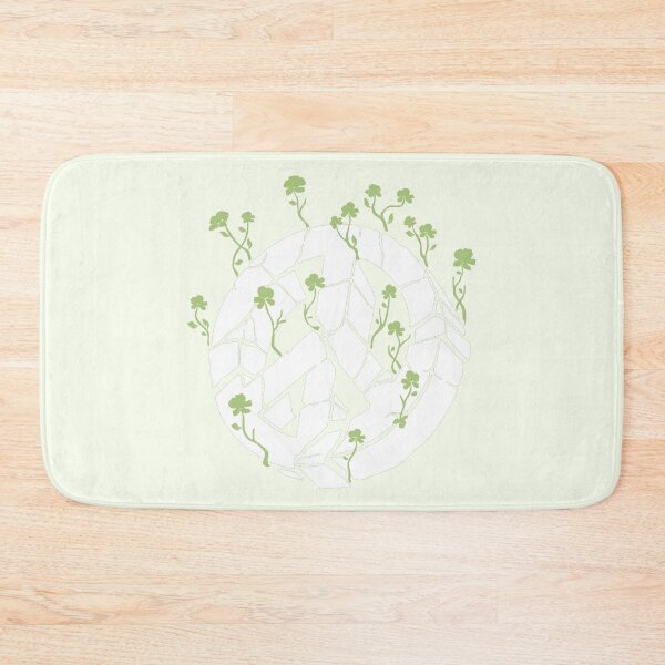 Item preview, Overgrown Ruined Peace Symbol White and Green designed and sold by everything4eva.