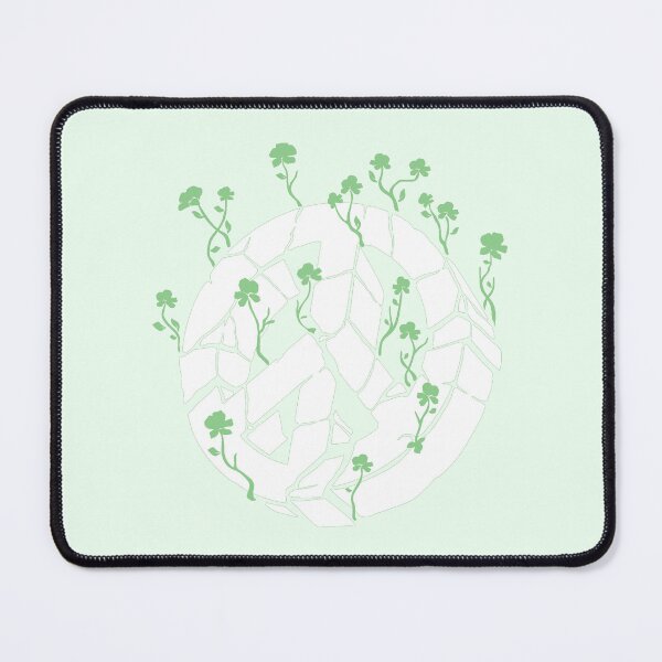 Item preview, Overgrown Ruined Peace Symbol White and Green designed and sold by everything4eva.