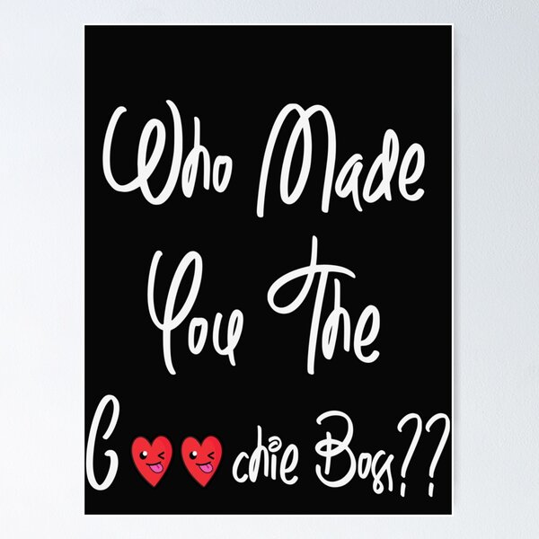 Item preview, Who made you the coochie boss Funny Fitted V-Neck   designed and sold by KaithyMaestas.