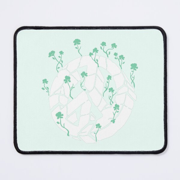 Item preview, Overgrown Ruined Peace Symbol White and Teal designed and sold by everything4eva.