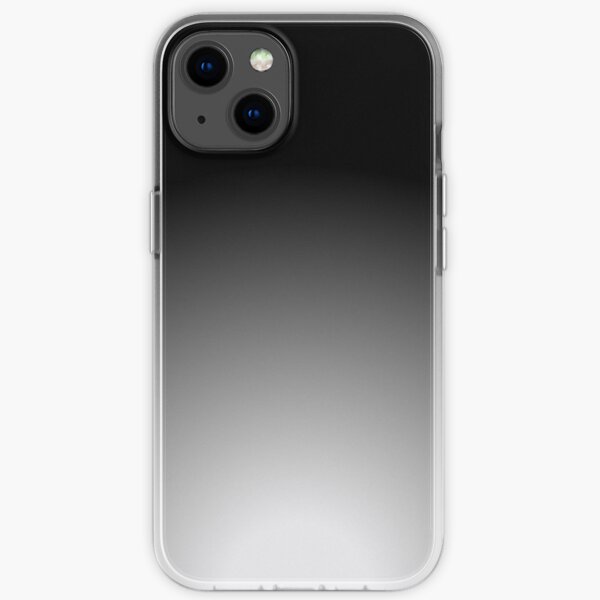 Weiß- und Grautöne mit einer subtil runden, weichen, weichen Farbverlaufsmischung. iPhone Flexible Hülle