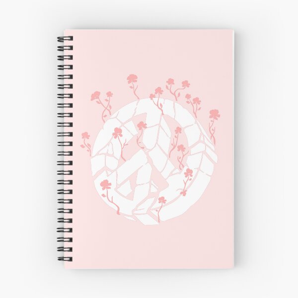 Item preview, Overgrown Ruined Peace Symbol White and Pink designed and sold by everything4eva.