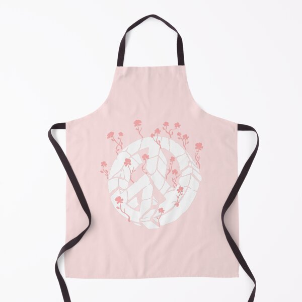 Item preview, Overgrown Ruined Peace Symbol White and Pink designed and sold by everything4eva.