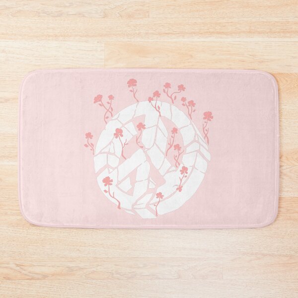 Item preview, Overgrown Ruined Peace Symbol White and Pink designed and sold by everything4eva.