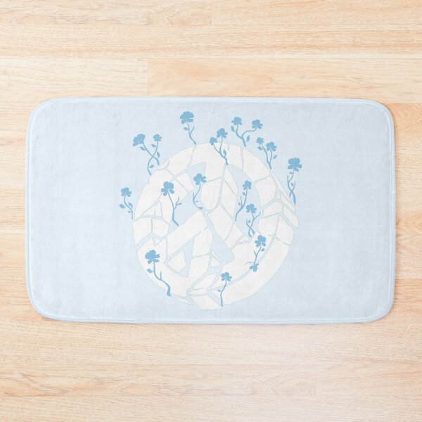 Item preview, Overgrown Ruined Peace Symbol White and Blue designed and sold by everything4eva.