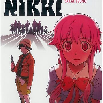 Mirai Nikki characters Sticker by ArtAndDesignA