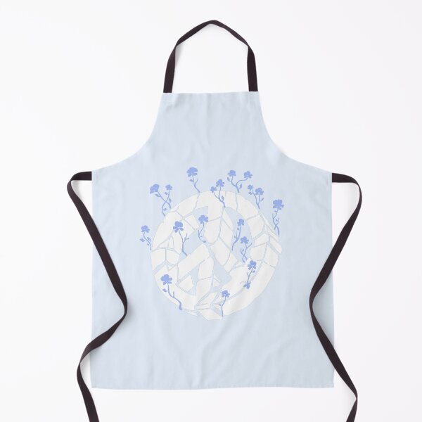 Item preview, Overgrown Ruined Peace Symbol White and Blue designed and sold by everything4eva.