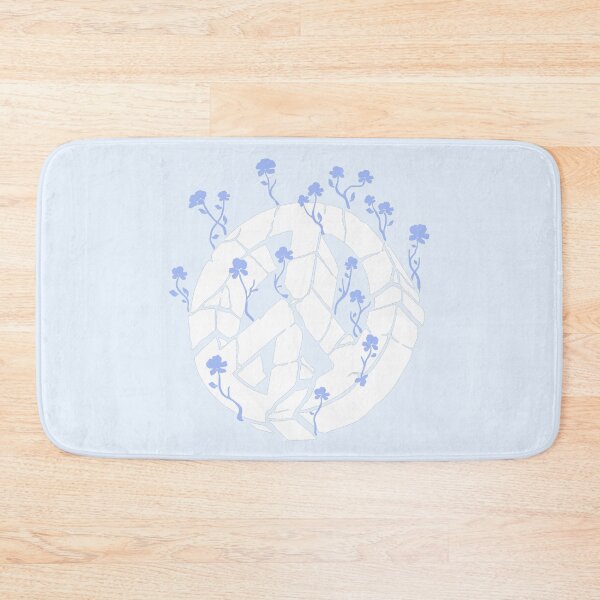 Item preview, Overgrown Ruined Peace Symbol White and Blue designed and sold by everything4eva.