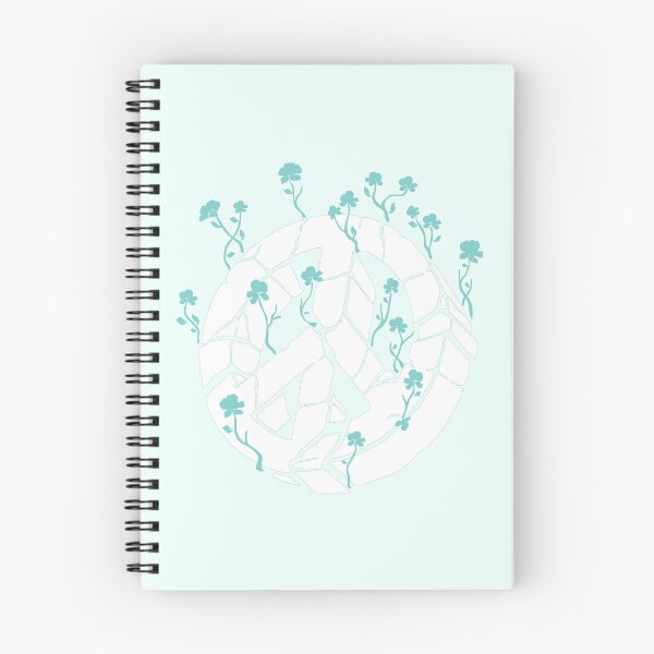 Item preview, Overgrown Ruined Peace Symbol White and Teal designed and sold by everything4eva.