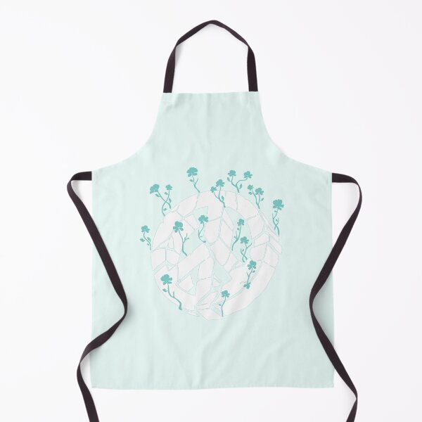 Item preview, Overgrown Ruined Peace Symbol White and Teal designed and sold by everything4eva.