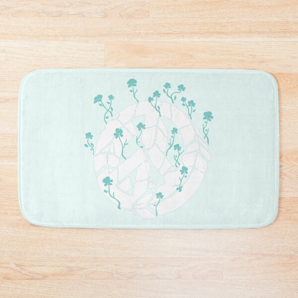 Item preview, Overgrown Ruined Peace Symbol White and Teal designed and sold by everything4eva.