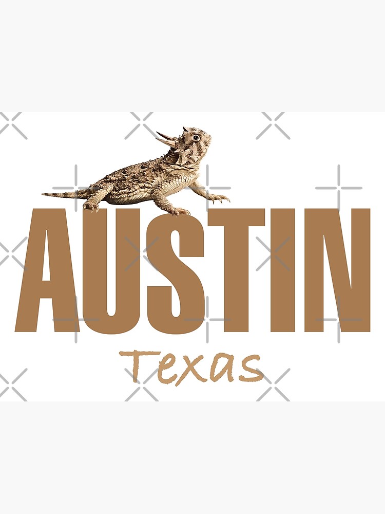 "Austin Texas Horned Toad Design" Poster for Sale by Futurebeachbum