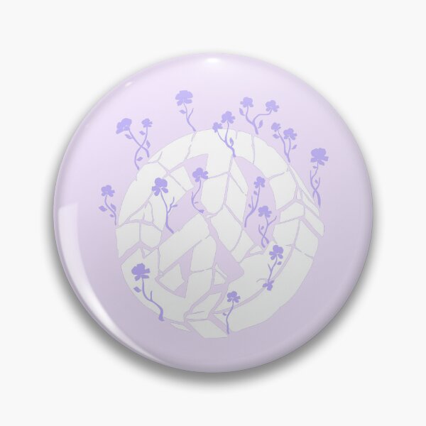 Item preview, Overgrown Ruined Peace Symbol White and Purple designed and sold by everything4eva.