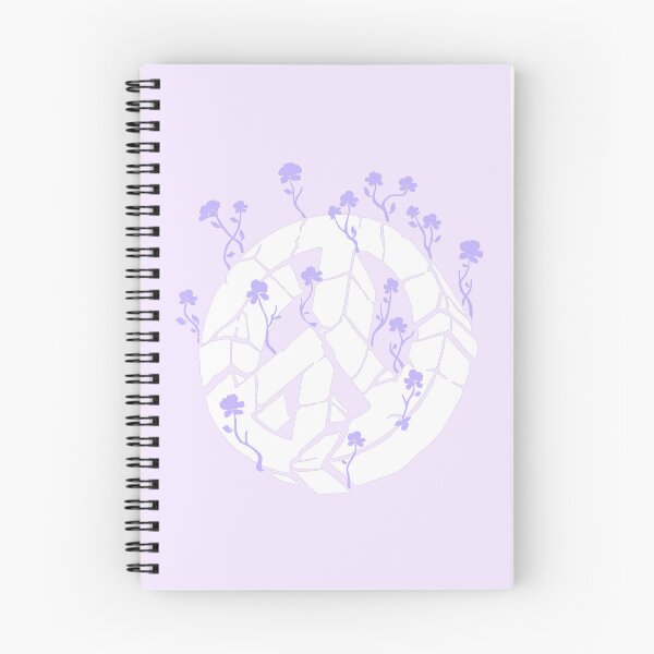 Item preview, Overgrown Ruined Peace Symbol White and Purple designed and sold by everything4eva.