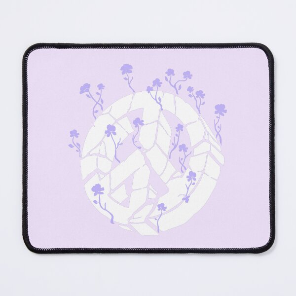 Item preview, Overgrown Ruined Peace Symbol White and Purple designed and sold by everything4eva.
