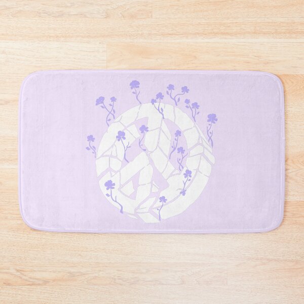 Item preview, Overgrown Ruined Peace Symbol White and Purple designed and sold by everything4eva.