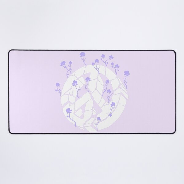 Item preview, Overgrown Ruined Peace Symbol White and Purple designed and sold by everything4eva.