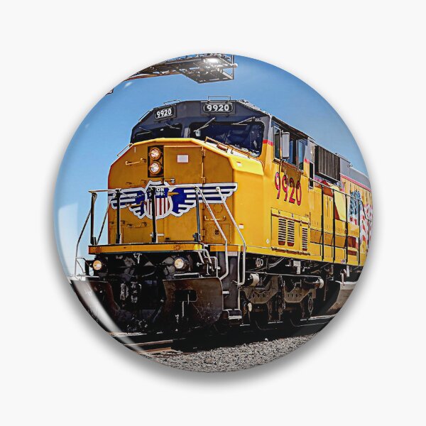Item preview, Yellow Diesel Locomotive 9920 Train Railroad Railway designed and sold by TheTrainRoom.