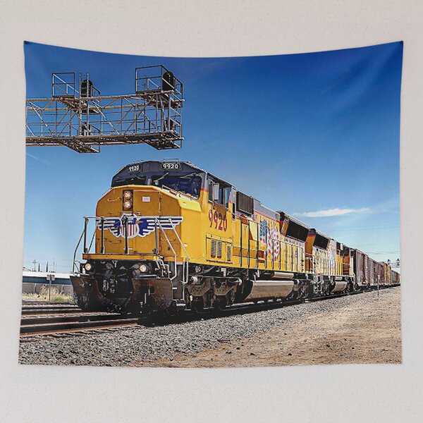 Item preview, Yellow Diesel Locomotive 9920 Train Railroad Railway designed and sold by TheTrainRoom.