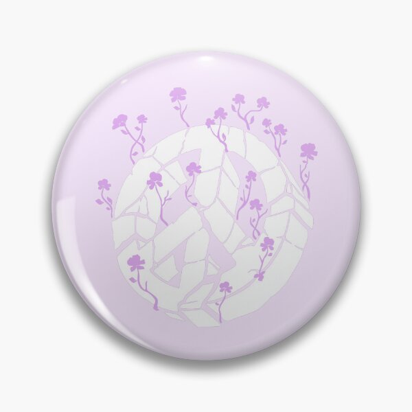 Item preview, Overgrown Ruined Peace Symbol White and Purple designed and sold by everything4eva.
