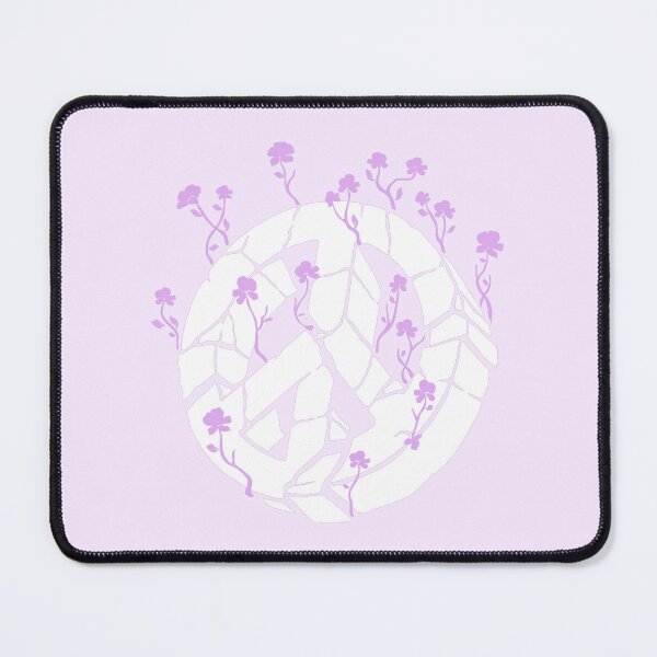 Item preview, Overgrown Ruined Peace Symbol White and Purple designed and sold by everything4eva.