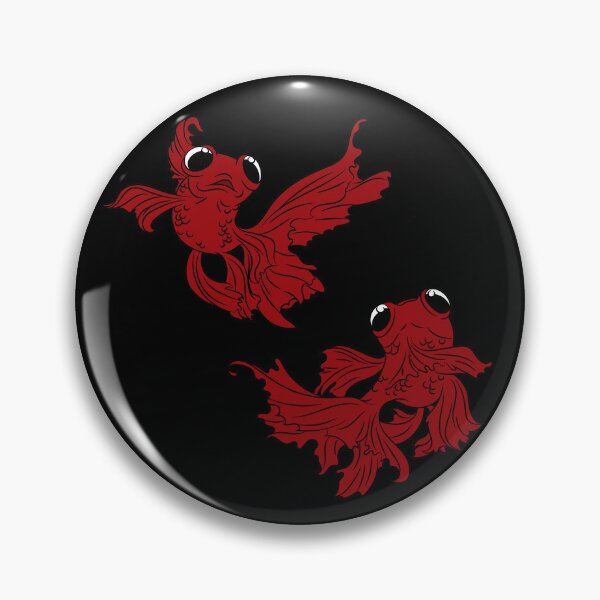Item preview, red goldfish line art illustration designed and sold by euise.